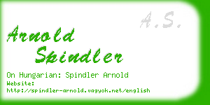 arnold spindler business card